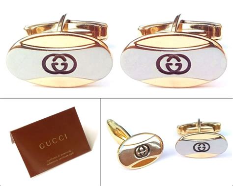 gucci cufflings|authentic gucci cufflinks.